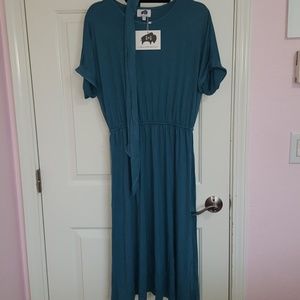 Teal Brickyard Buffalo small dress